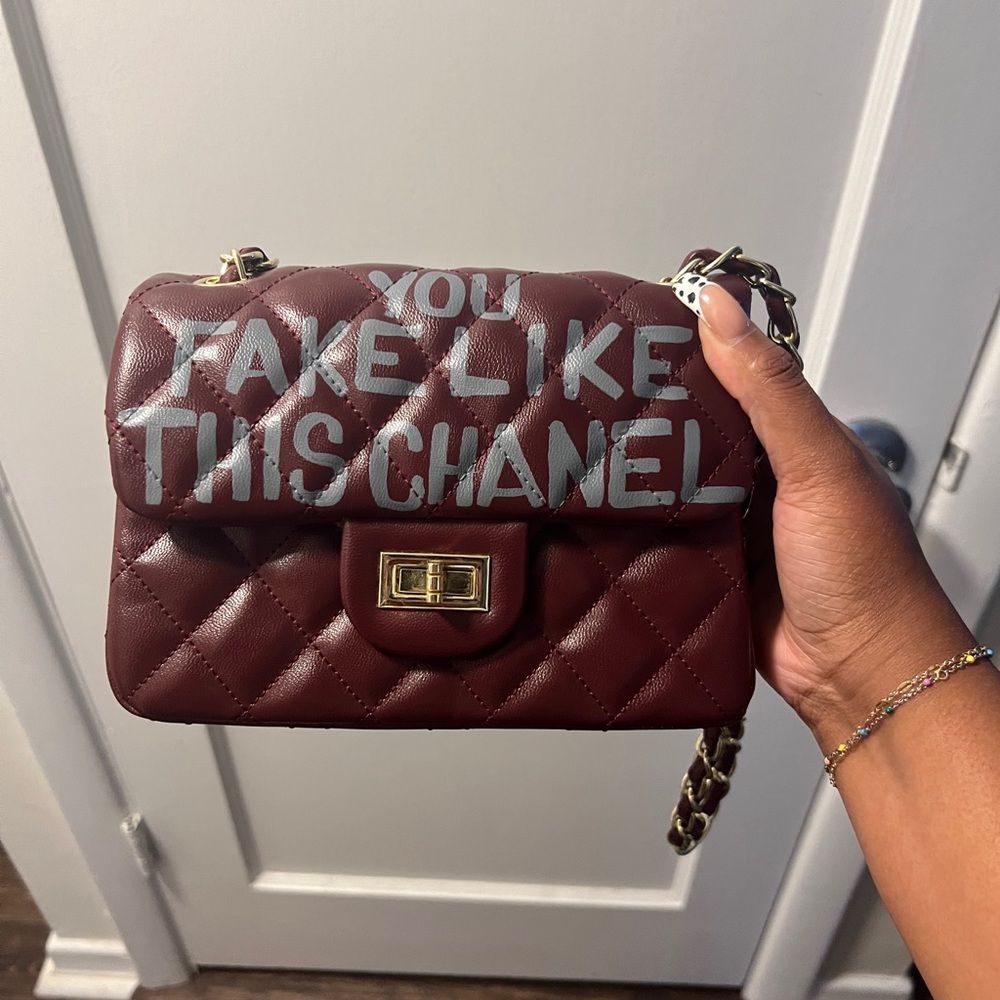 Sonique Saturday “You Fake Like This Chanel” Mini Handbag